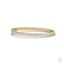 5.30 Ct. Pear Lab Diamond Bangle Open-Top Bracelet