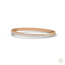 5.30 Ct. Pear Lab Diamond Bangle Open-Top Bracelet