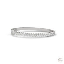 5.30 Ct. Pear Lab Diamond Bangle Open-Top Bracelet