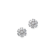 14K Gold Lab Diamond Cluster Stud Earrings – Elegant & Timeless