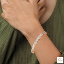 60 CT. Oval Lab Diamond Tennis Bracelet