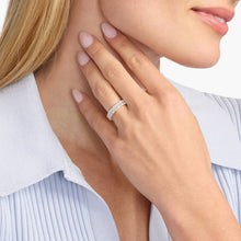 14K Gold Emerald Cut Lab Diamond Eternity Band