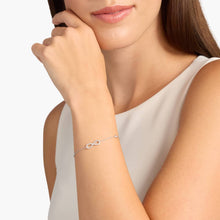 14K Gold Infinity Lab Diamond Bracelet 7 Inch adjustable