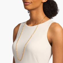 Italian 14K Yellow Gold Mixed Link Necklace 3 MM