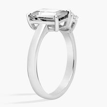 Emerald & Pear Lab Diamond Ring in 14K Gold