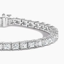 14K White Gold Princess Lab Diamond Tennis Bracelet 7 inch – Luxury Fine Jewelry