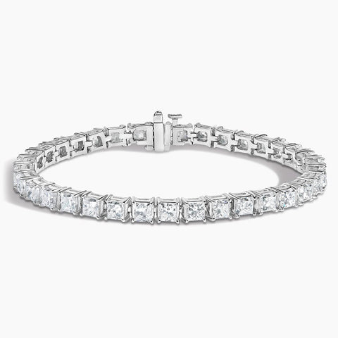 14K White Gold Diamond Tennis Bracelet – Elegant, handcrafted fine jewelry featuring lab-grown diamonds in a classic tennis style, perfect for women.