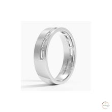 Baguette Lab Diamond Men's Eternity Band