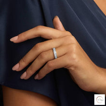 Channel-Set Lab Diamond Eternity Band