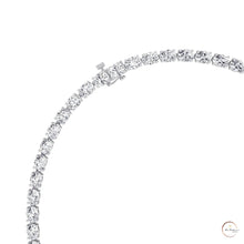 East-West Oval Diamond Tennis Necklace