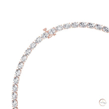 East-West Oval Diamond Tennis Necklace