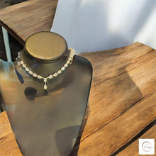 East West Pear-Cut Drop Diamond Tennis Necklace