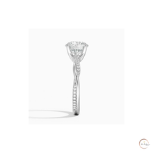 Infinity Twist Lab Diamond Engagement Ring