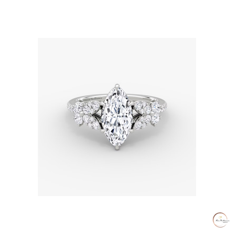 Luxury Lab Diamond Engagement Ring – Handcrafted Elegance