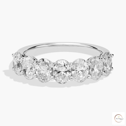 Oval Cut Lab Diamond Eternity Ring