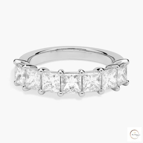 Princess Cut Lab Diamond Eternity Band