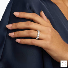 Round Lab Diamond Anniversary Band Ring
