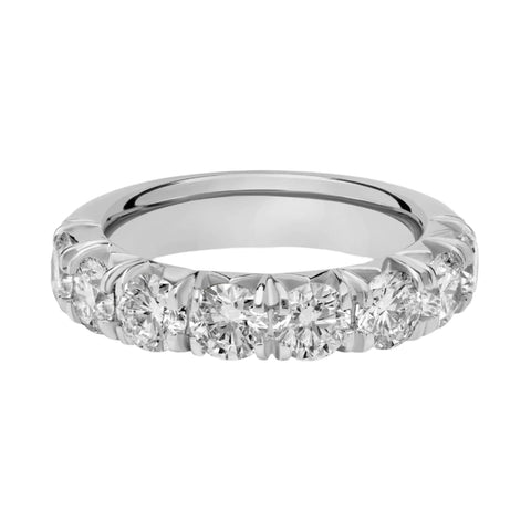 Round Lab Diamond Anniversary Band Ring