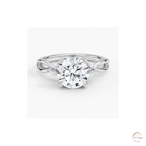 Twisted Band Lab Diamond Ring – Luxury Bridal Jewelry