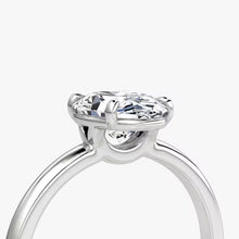 Oval-Cut Solitaire Lab Diamond Ring in 14K Gold