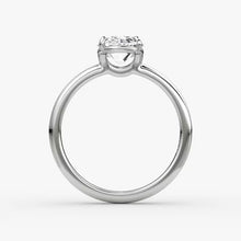 Oval-Cut Solitaire Lab Diamond Ring in 14K Gold