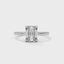 1.75 Ct. Emerald-Cut Solitaire Lab Diamond Ring