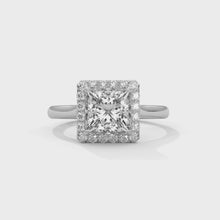 2.20 Ct. Princess-Cut Lab Diamond Ring