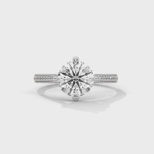 2.20 Ct. Pavé Diamond Solitaire Ring