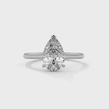 2.50 Ct. Pear Solitaire Lab Diamond Ring
