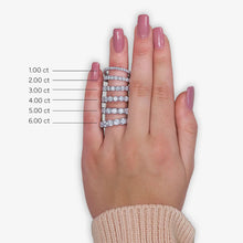 4 Ct. Round Lab Diamond Eternity Ring